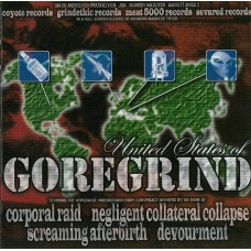 UNITED STATES OF GOREGRIND - 4 Way Split CD (Negligent Collateral Collapse / Corporal Raid / Screaming Afterbirth / Devourment)